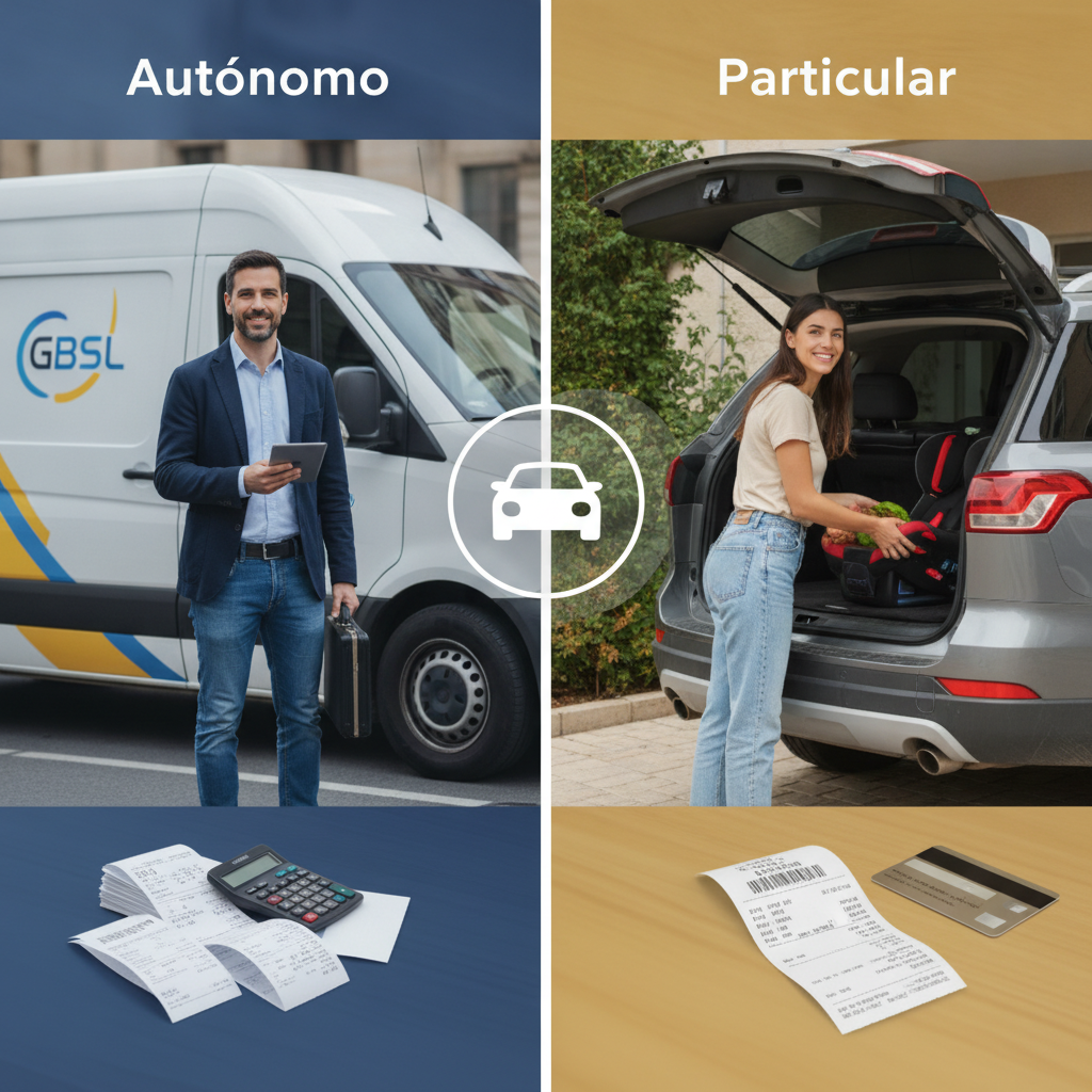 ¿Autónomo o Particular? Cómo deducir los gastos de tu vehículo correctamente
